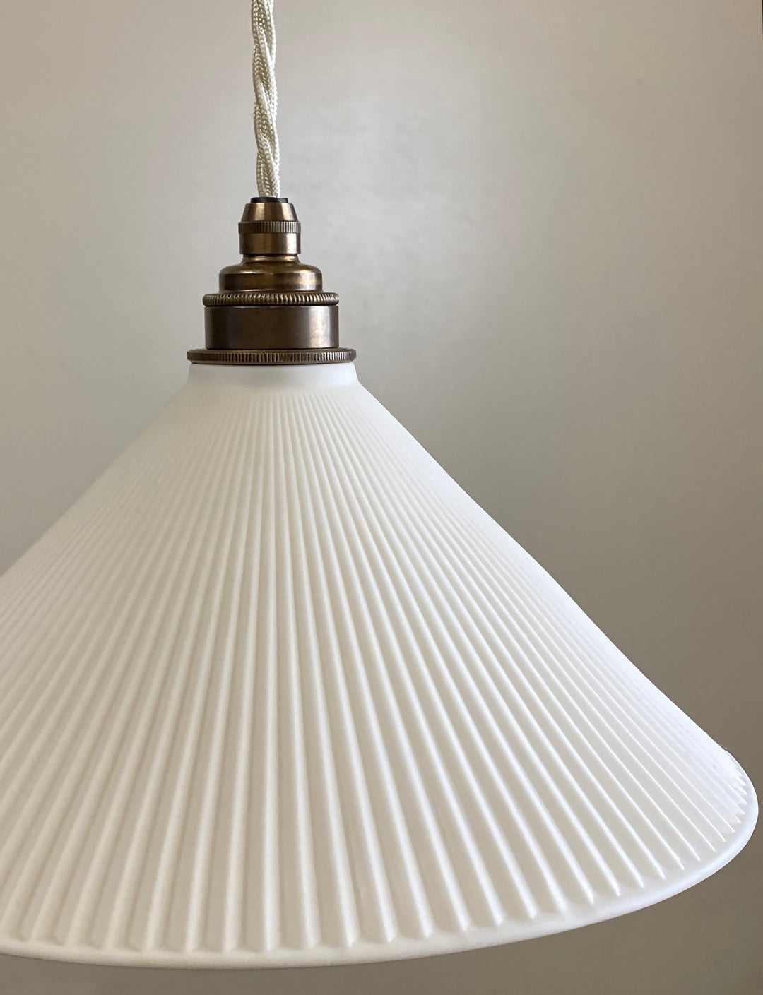 Pleated Coolie Pendant Light